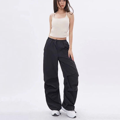 Anna | Oversized parachutebukser med justerbar talje og dybe lommer
