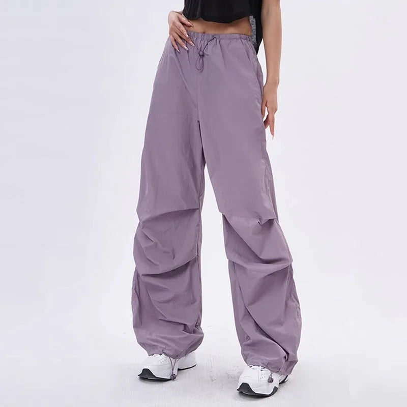 Anna | Oversized parachutebukser med justerbar talje og dybe lommer