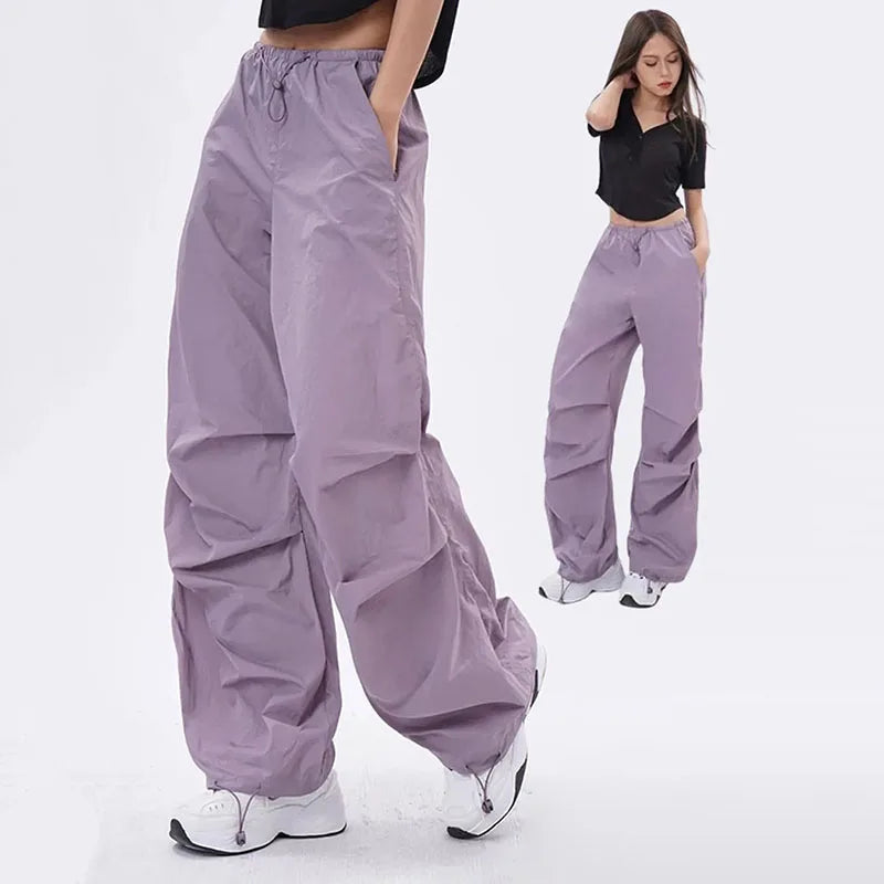 Anna | Oversized parachutebukser med justerbar talje og dybe lommer