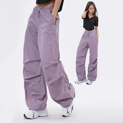 Anna | Oversized parachutebukser med justerbar talje og dybe lommer