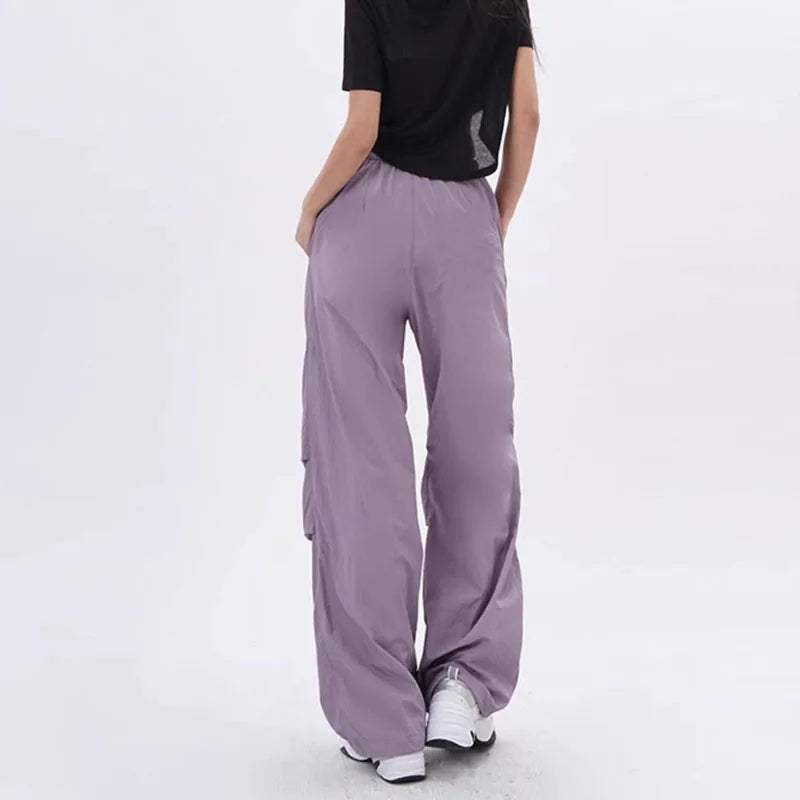 Anna | Oversized parachutebukser med justerbar talje og dybe lommer