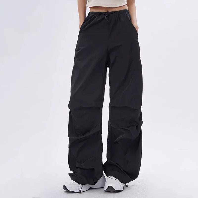 Anna | Oversized parachutebukser med justerbar talje og dybe lommer