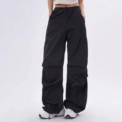 Anna | Oversized parachutebukser med justerbar talje og dybe lommer