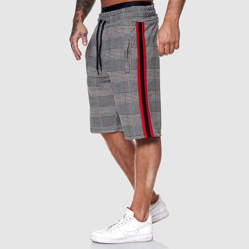 Casual Stilfuld Rutede Herre Shorts