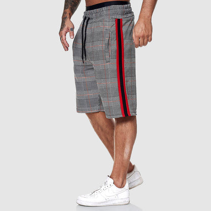 Casual Stilfuld Rutede Herre Shorts