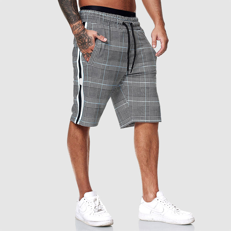 Casual Stilfuld Rutede Herre Shorts