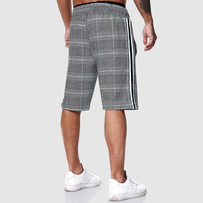 Casual Stilfuld Rutede Herre Shorts