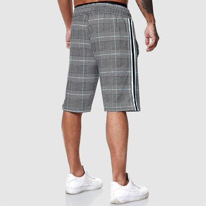 Casual Stilfuld Rutede Herre Shorts