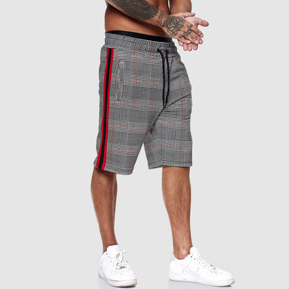 Casual Stilfuld Rutede Herre Shorts