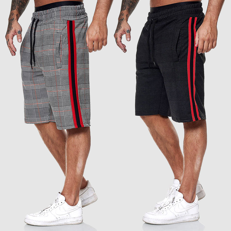 Casual Stilfuld Rutede Herre Shorts