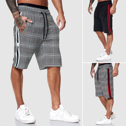 Casual Stilfuld Rutede Herre Shorts