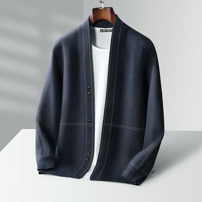 Moderne Behagelig Stilfuld Uldvæver Cardigan