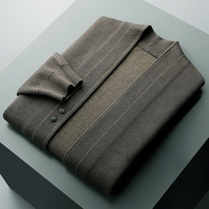 Moderne Behagelig Stilfuld Uldvæver Cardigan