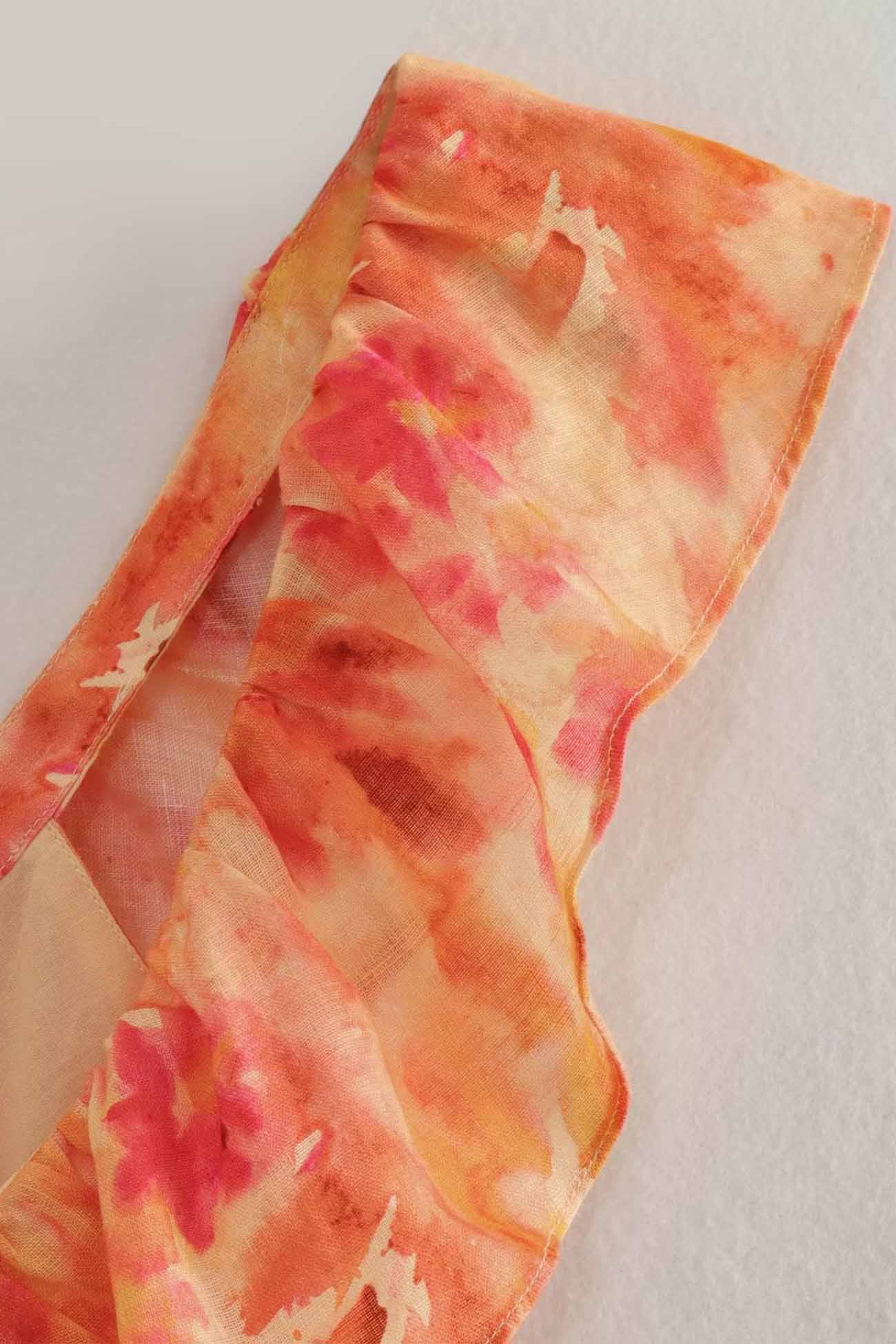 Blomstret Elegant Sommer Maxi Kjole Med Flæser