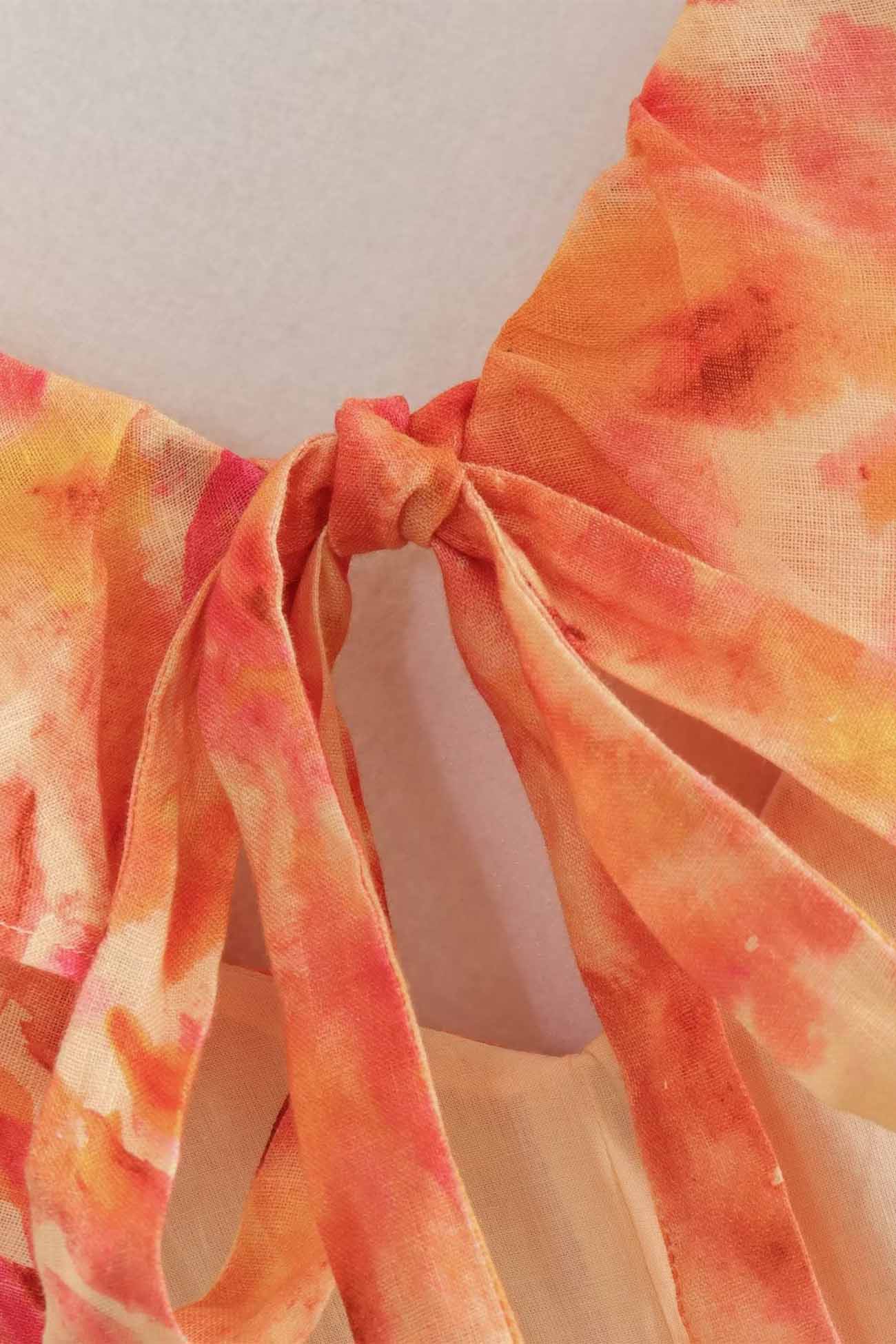 Blomstret Elegant Sommer Maxi Kjole Med Flæser