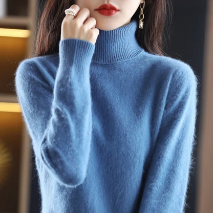 Moderne Elegant Stilfuld Rullekrave Sweater