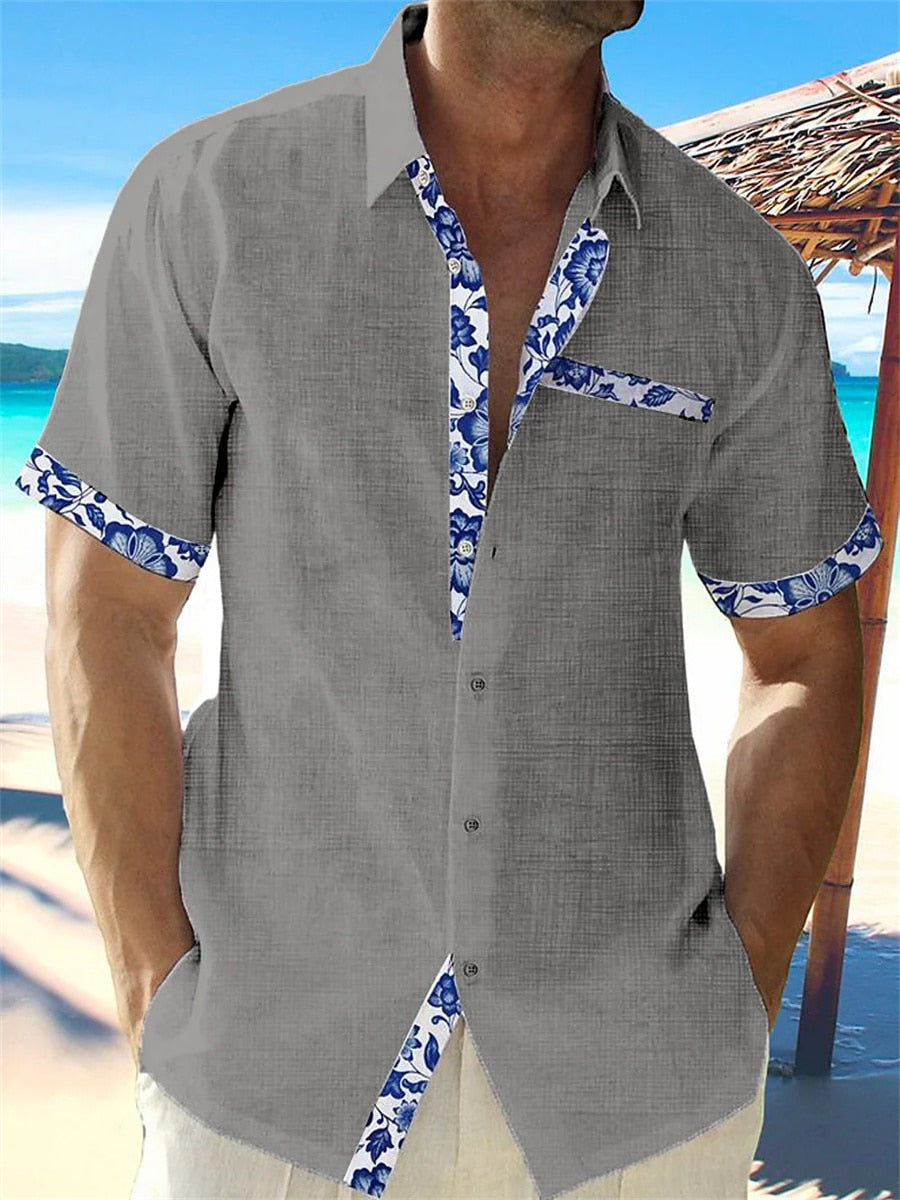 Moderne Elegant Casual Stilfuld Linskjorte