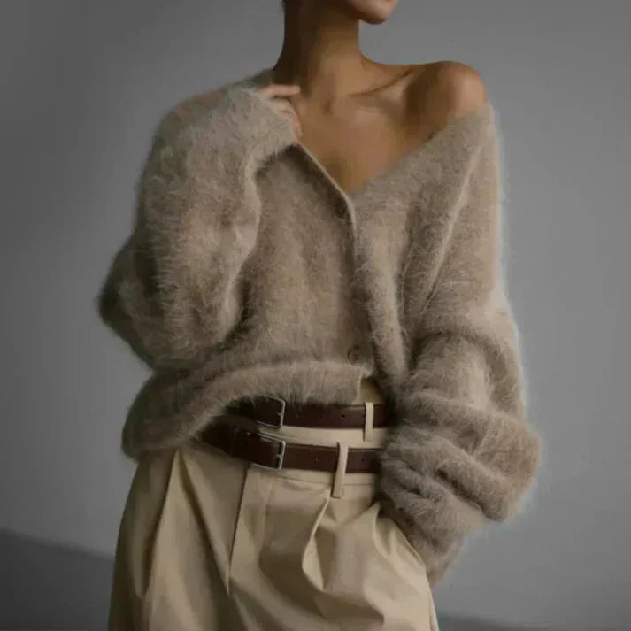 Stilfuld Elegant Stor Cashmere Sweater