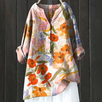 Elegant Stilfuld Casual Blomstret Skjorte
