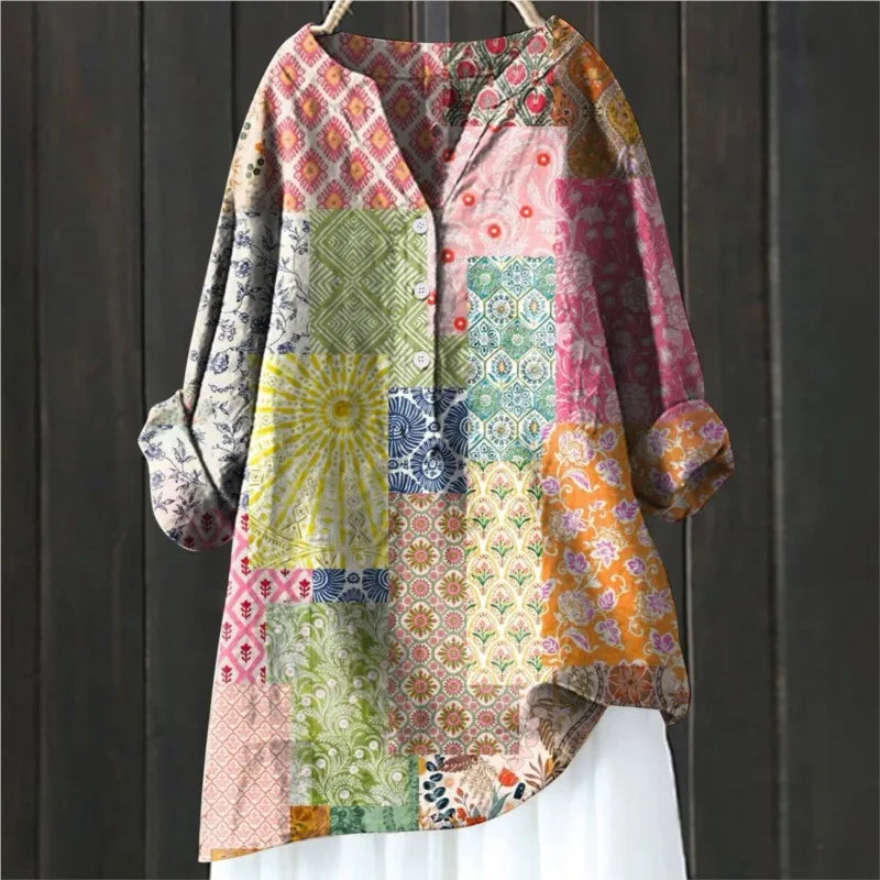 Elegant Stilfuld Casual Blomstret Skjorte