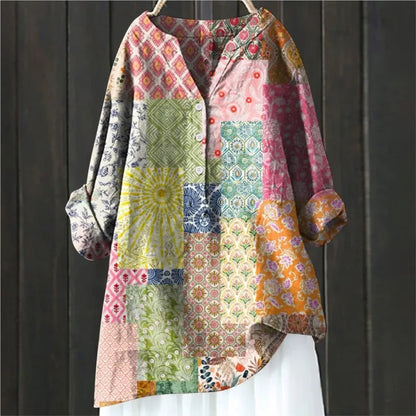 Elegant Stilfuld Casual Blomstret Skjorte