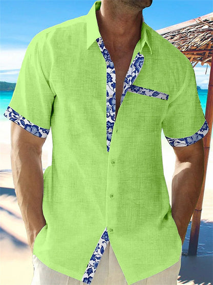 Moderne Elegant Casual Stilfuld Linskjorte