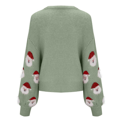 Angel | Julesweater med julemandsmotiv og afslappet pasform