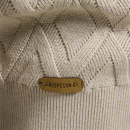 Elegant Stilfuld Herrepullover Med Rhombemønster