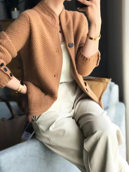 Solvej | Cardigan i 100 procent kashmir med knapper