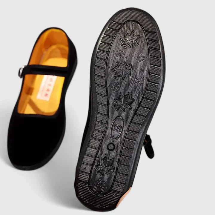 Barbara Kvinders Forårs Casual Flade Sko i Velour