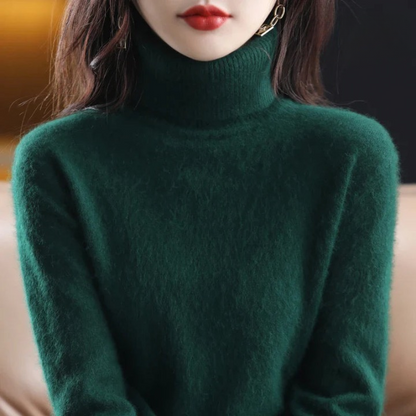Moderne Elegant Stilfuld Rullekrave Sweater