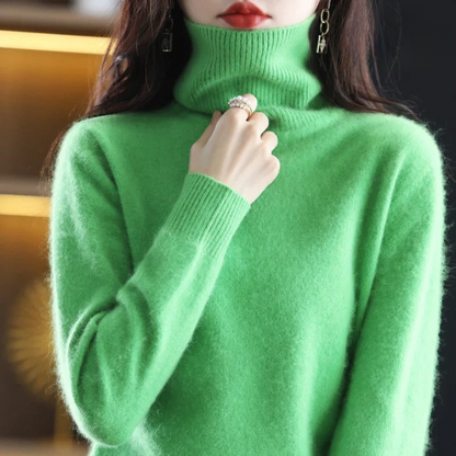 Moderne Elegant Stilfuld Rullekrave Sweater