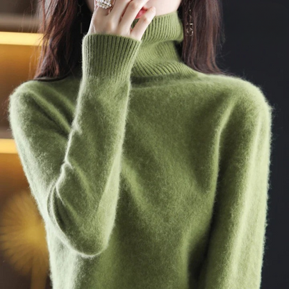 Moderne Elegant Stilfuld Rullekrave Sweater