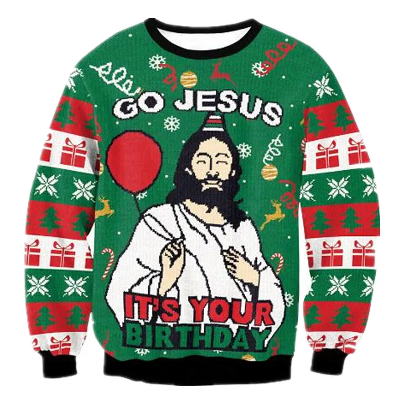 Joseph | Julesweater med sjovt julemotiv og løs pasform