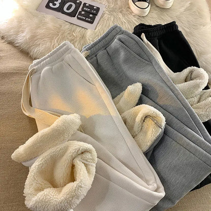 Clara | Blød Sherpa Fleece Loungebukser Med Elastiktalje Til Vinter