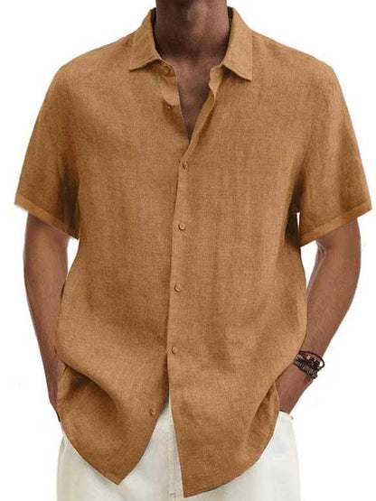 Elegant Stilfuld Casual Kort Skjorte