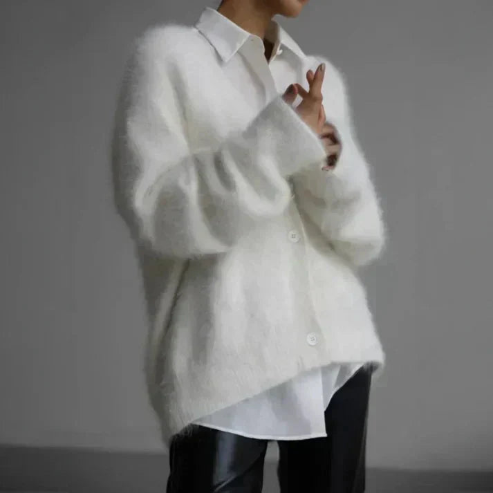 Stilfuld Elegant Stor Cashmere Sweater
