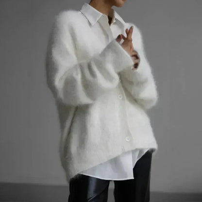 Stilfuld Elegant Stor Cashmere Sweater