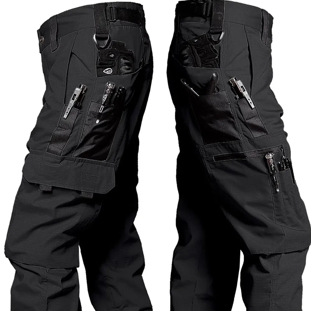 Herre Camo Cargo Bukser Med Flere Lommer