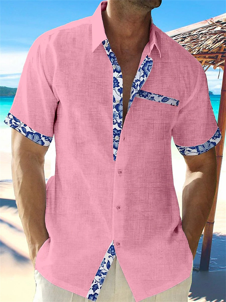 Moderne Elegant Casual Stilfuld Linskjorte
