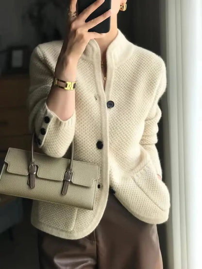 Solvej | Cardigan i 100 procent kashmir med knapper
