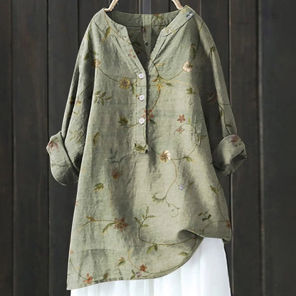 Elegant Stilfuld Casual Blomstret Skjorte