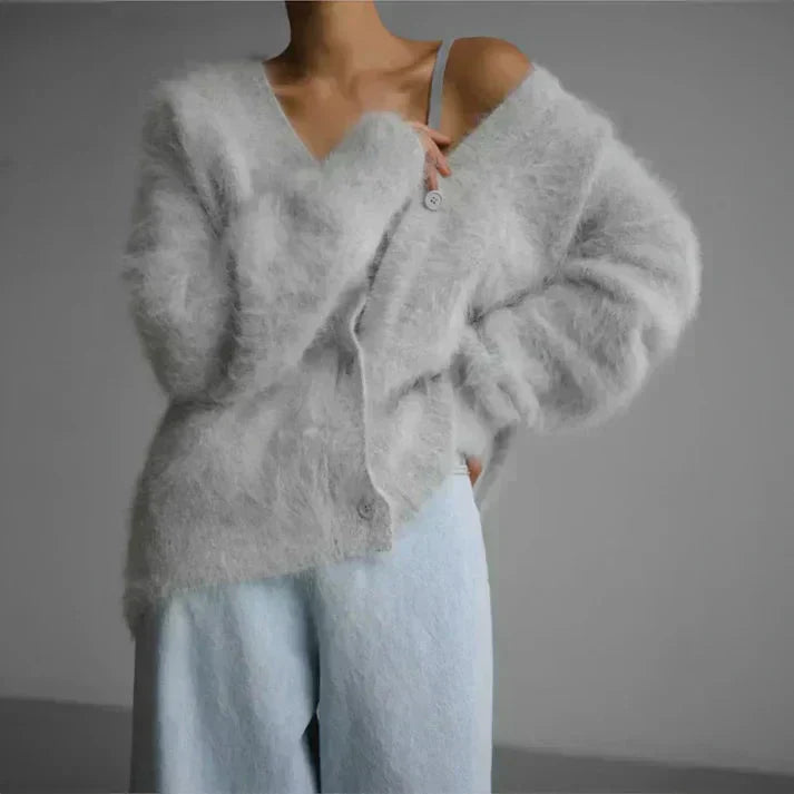 Stilfuld Elegant Stor Cashmere Sweater