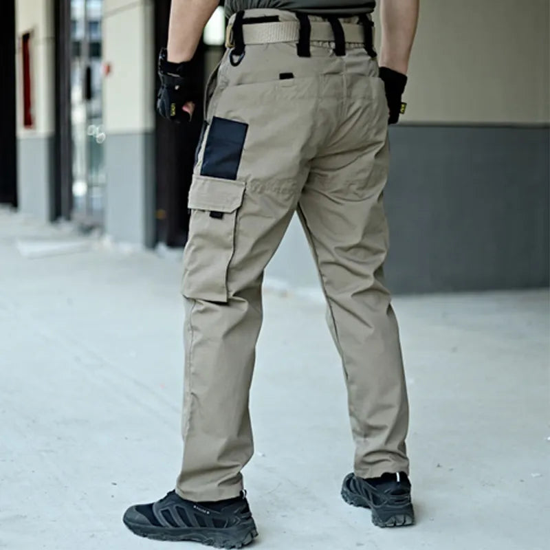 Herre Camo Cargo Bukser Med Flere Lommer