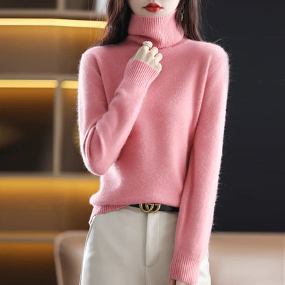 Moderne Elegant Stilfuld Rullekrave Sweater