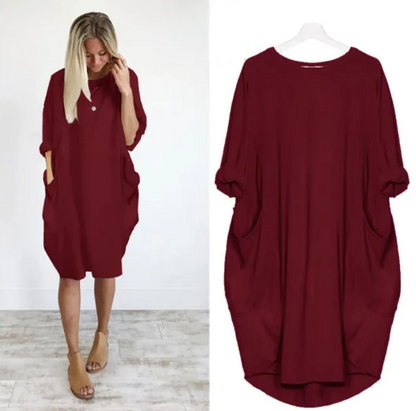 Elegant Stilfuld Relaxed Fit Kjole
