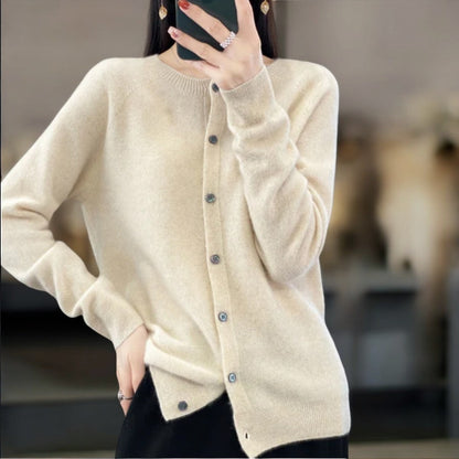 Stilfuld Blød og elegant uldcardigan