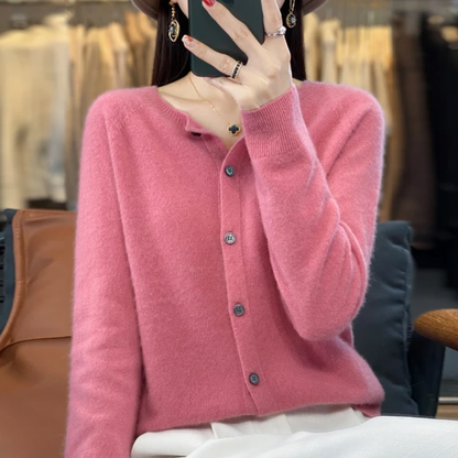 Stilfuld Blød og elegant uldcardigan