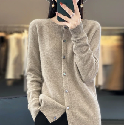 Stilfuld Blød og elegant uldcardigan