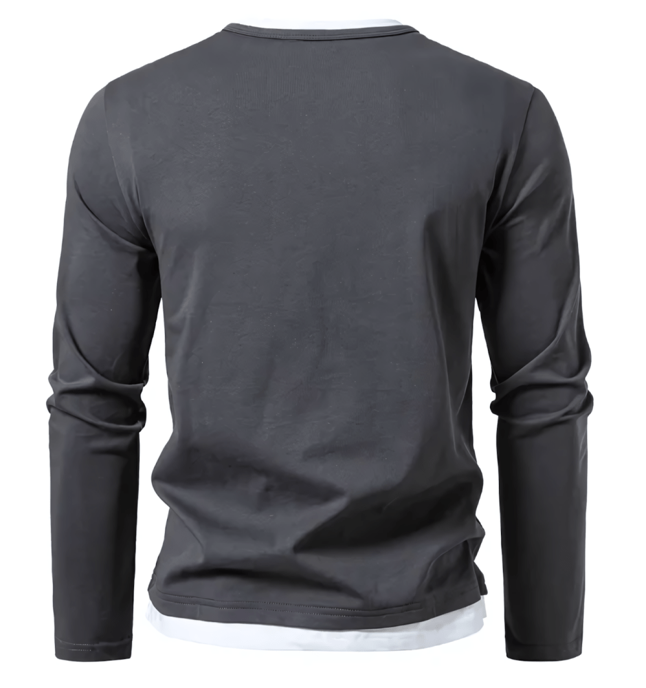 Premium Langærmet T-Shirt I Kæmmet Bomuld
